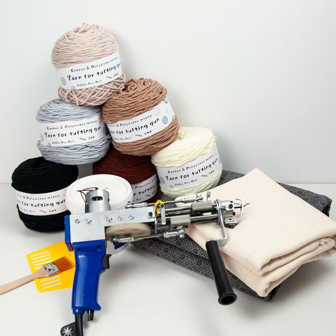 Nici do szydełkowania， 6 x 95g kulek włóczki dziewiarskiej, 8 nitek, grubość 5 mm, 100m na ​​kulkę(M,458g/roll)