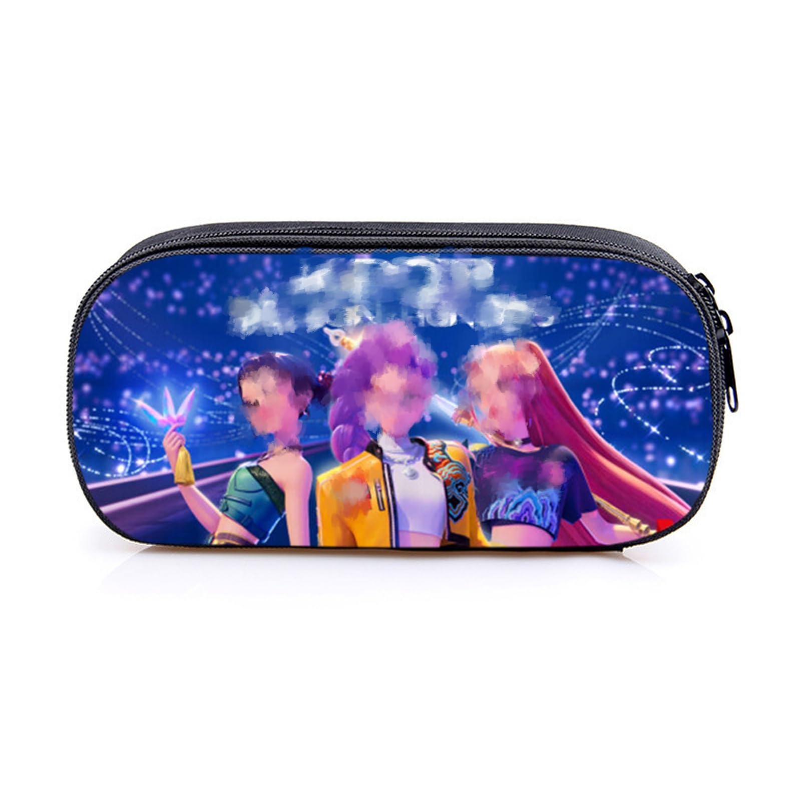 NTGFU Pencil Case for Girls - Large Capacity Waterproof Material Stationery Organiser, Cute Anime Theme Pen Case for School Office Home, Gift for Children Teenagers Adult Fans