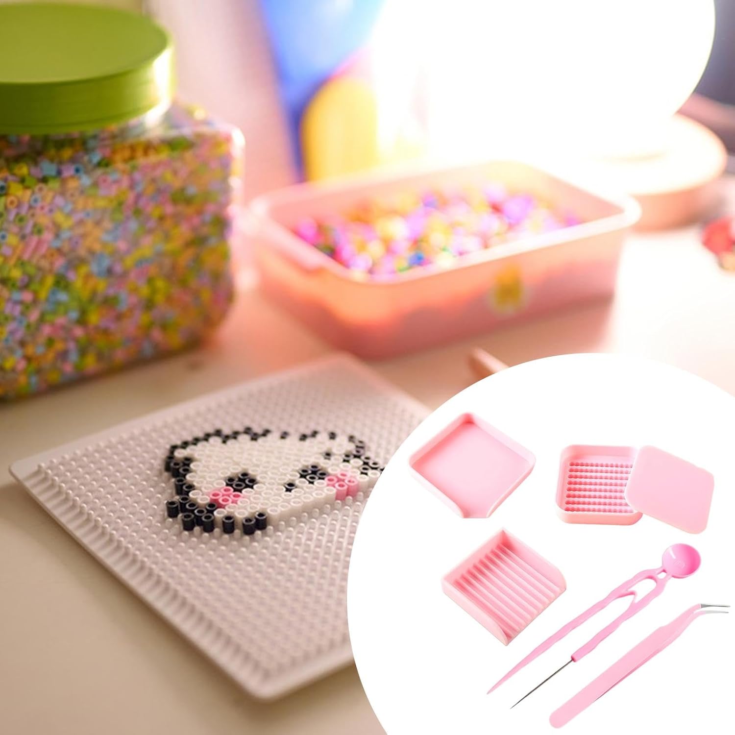 SECRET DESIRE Fuse Beads Crafting Tray Kit Organizer Tray for Art Crafts Crafting Supplies|Kids' |Other Kids' Crafts