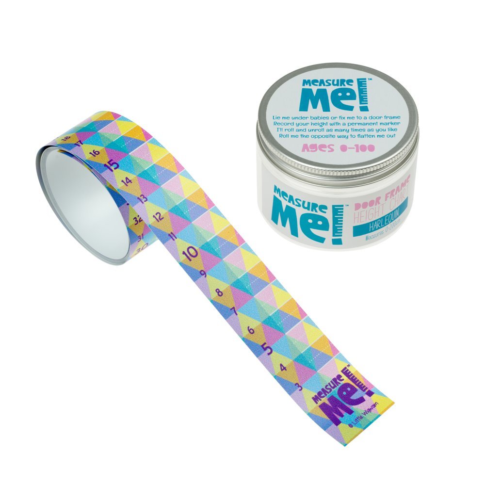 Measure Me! Roll-up Door Frame Height Chart for Children - Harlequin