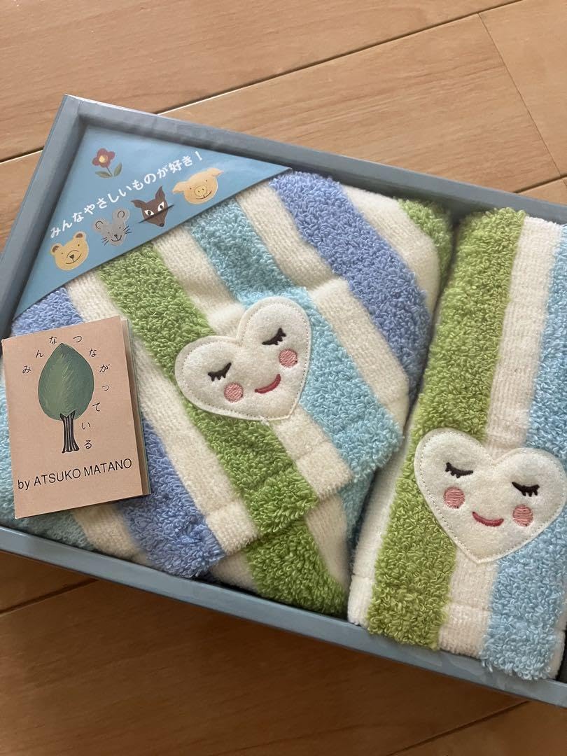 アツコマタノ タオル　フェイスタオル カップセット アツコマタノ タオルフェイスタオル カップセット