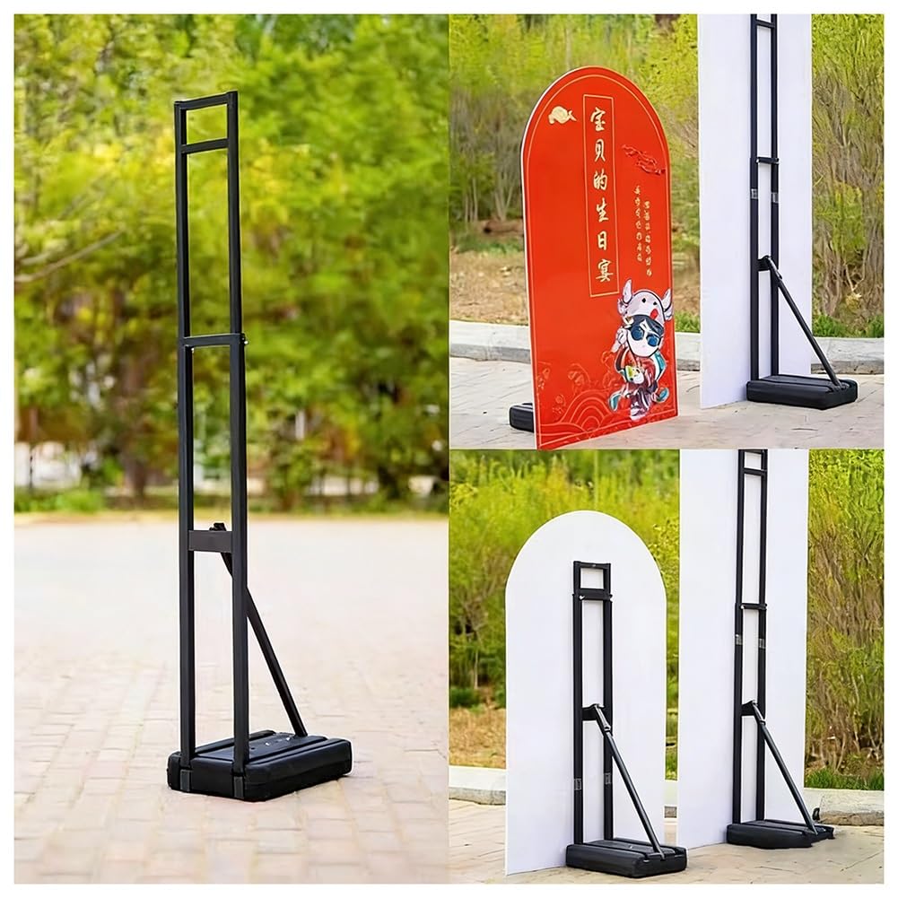 Soporte Para Carteles De Alta Resistencia — Portacarteles Con Base Rellenable De Agua Mejorada, Soporte De Pie Ajustable, Ideal Para Bodas, Diversos Eventos