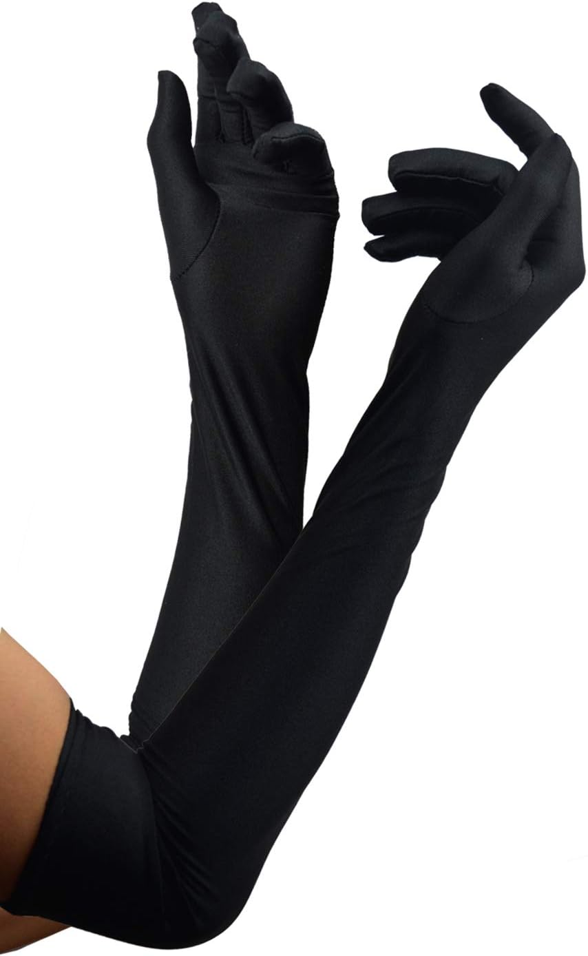 DRESHOW 1920s Great Gatsby Accessories for Women Flapper Headpiece Headband Gloves Costume Harlem Nights Accessories Set - Image 3