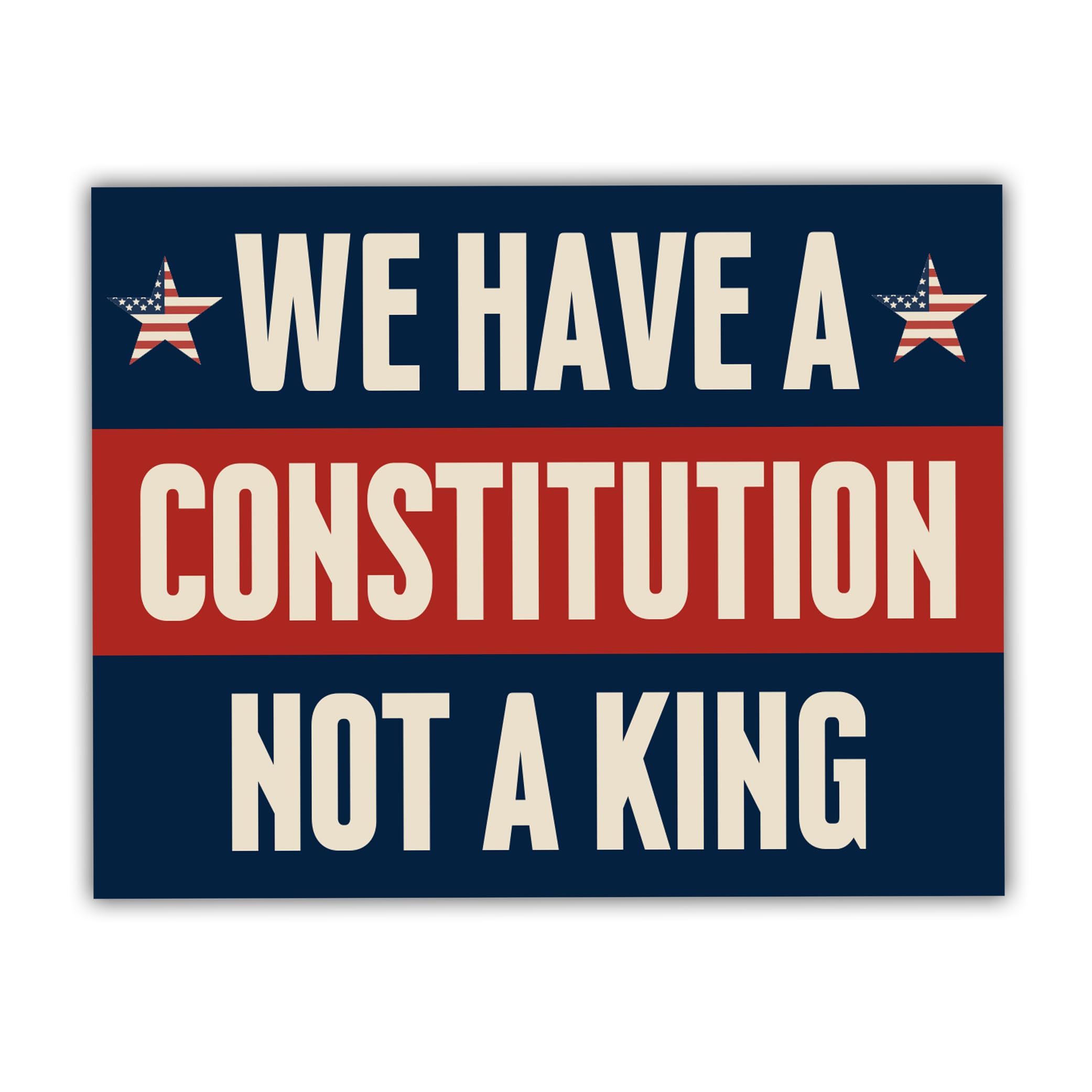 VOTANTA We Have a Constitution Not a King Sticker, No Kings in America Stickers, Protest Resist 8647 Decals, Anti Felon US Political Gifts Decoration
