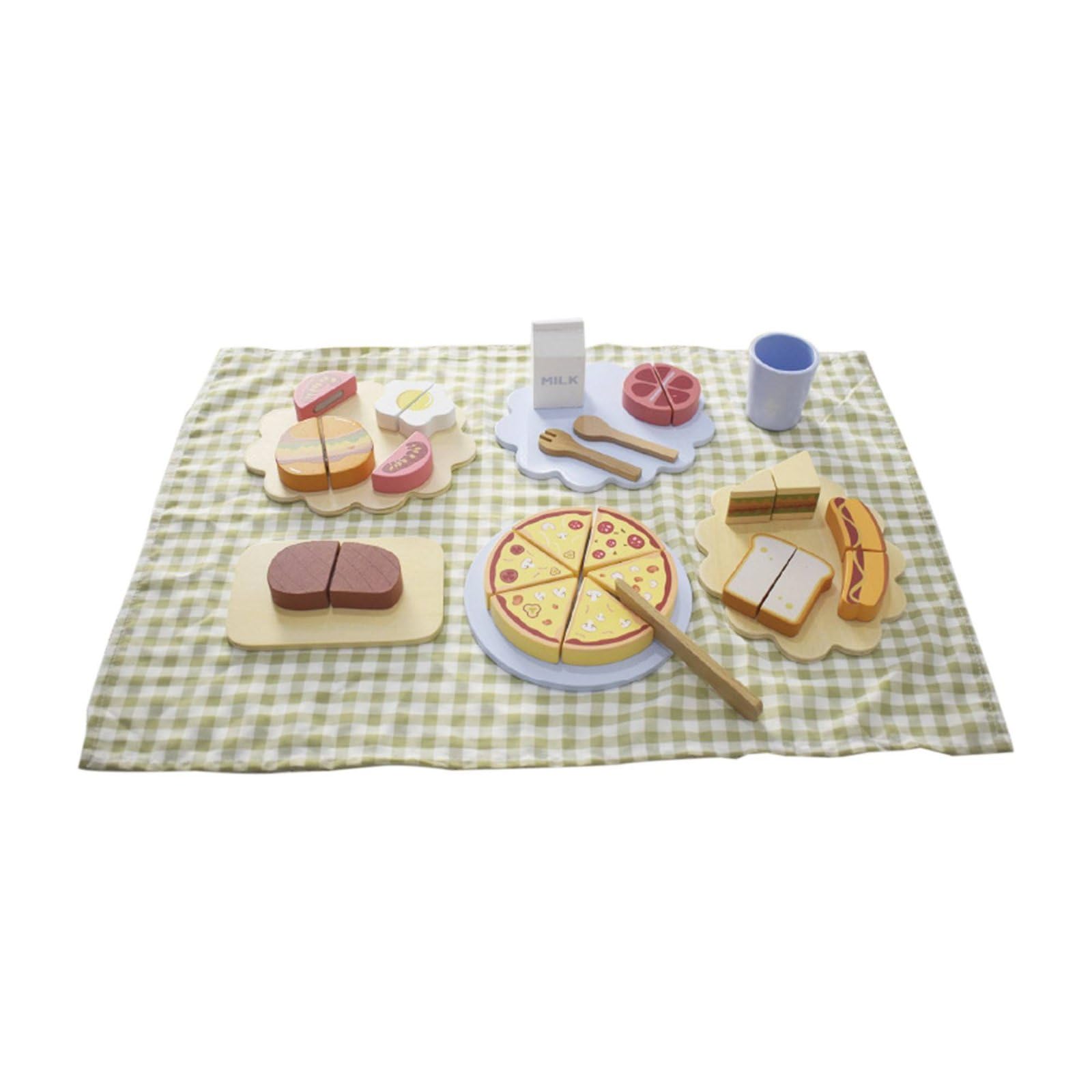 Juguete de Cortar Alimentos para Cortar No Tóxico Set de Alimentos para Preescolares , Set De Comida Rápida