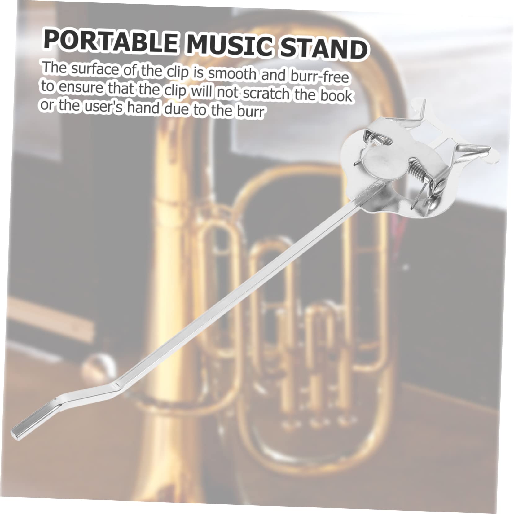 ibasenice 3pezzi Supporto Portatile Per Spartiti Musicali Per Tuba Leggero e Pratico Facilita La Lettura Delle Partiture Realizzato Materiale Resistente e Durevole Per Musicisti Movimento