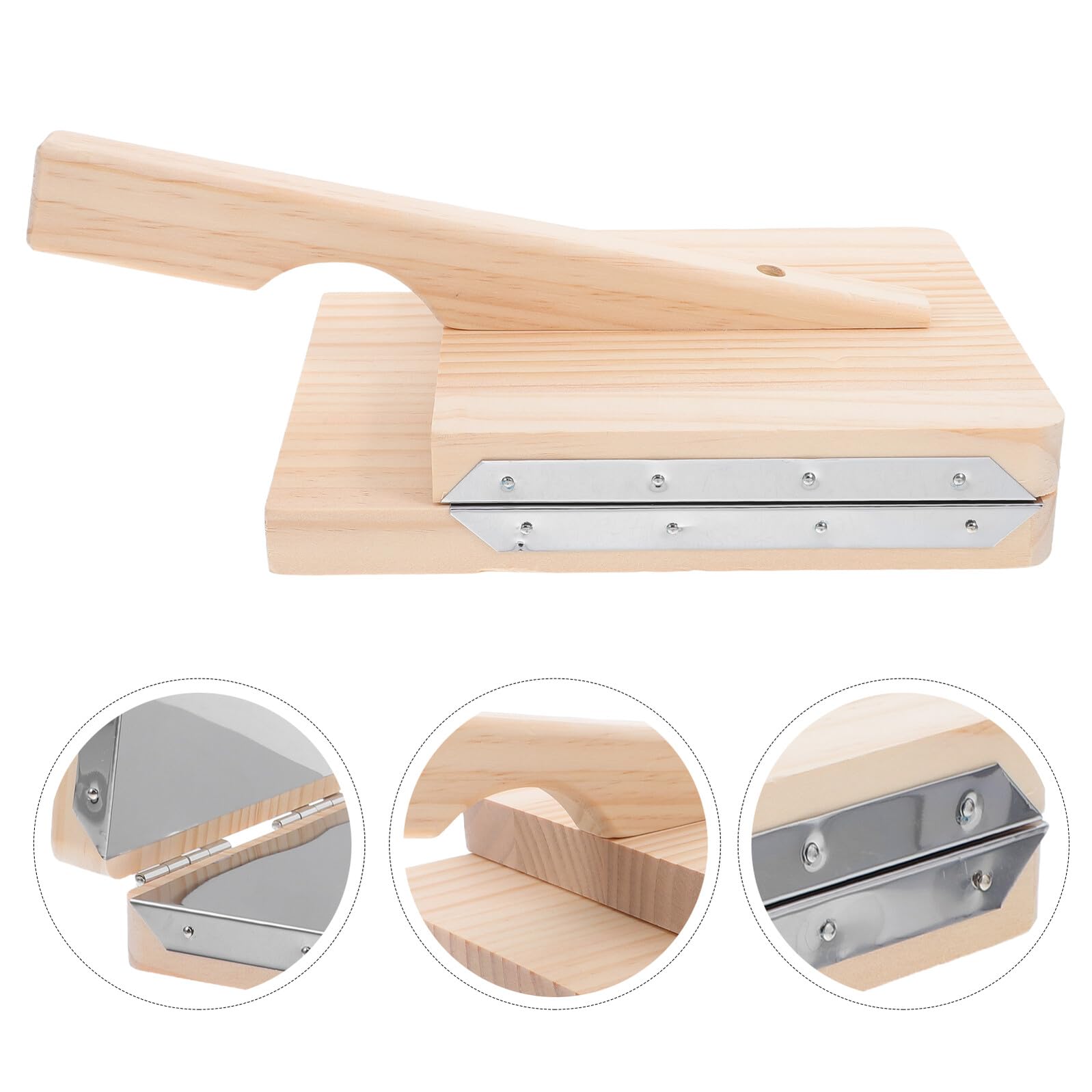 Uonlytech Pressa per Gnocchi in Legno Stampo per Impasto Utensile per Pressare Ravioli Strumento da Cucina per Preparazione Involucro Gnocchi Attrezzatura per Cottura Domestica