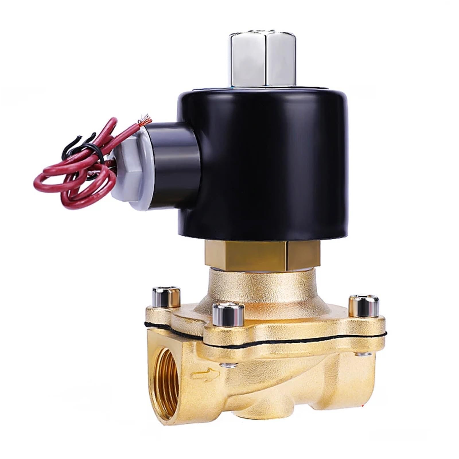 1/2'' Normally Open Brass Solenoid Valve(G_110VAC_NBR-Seal)