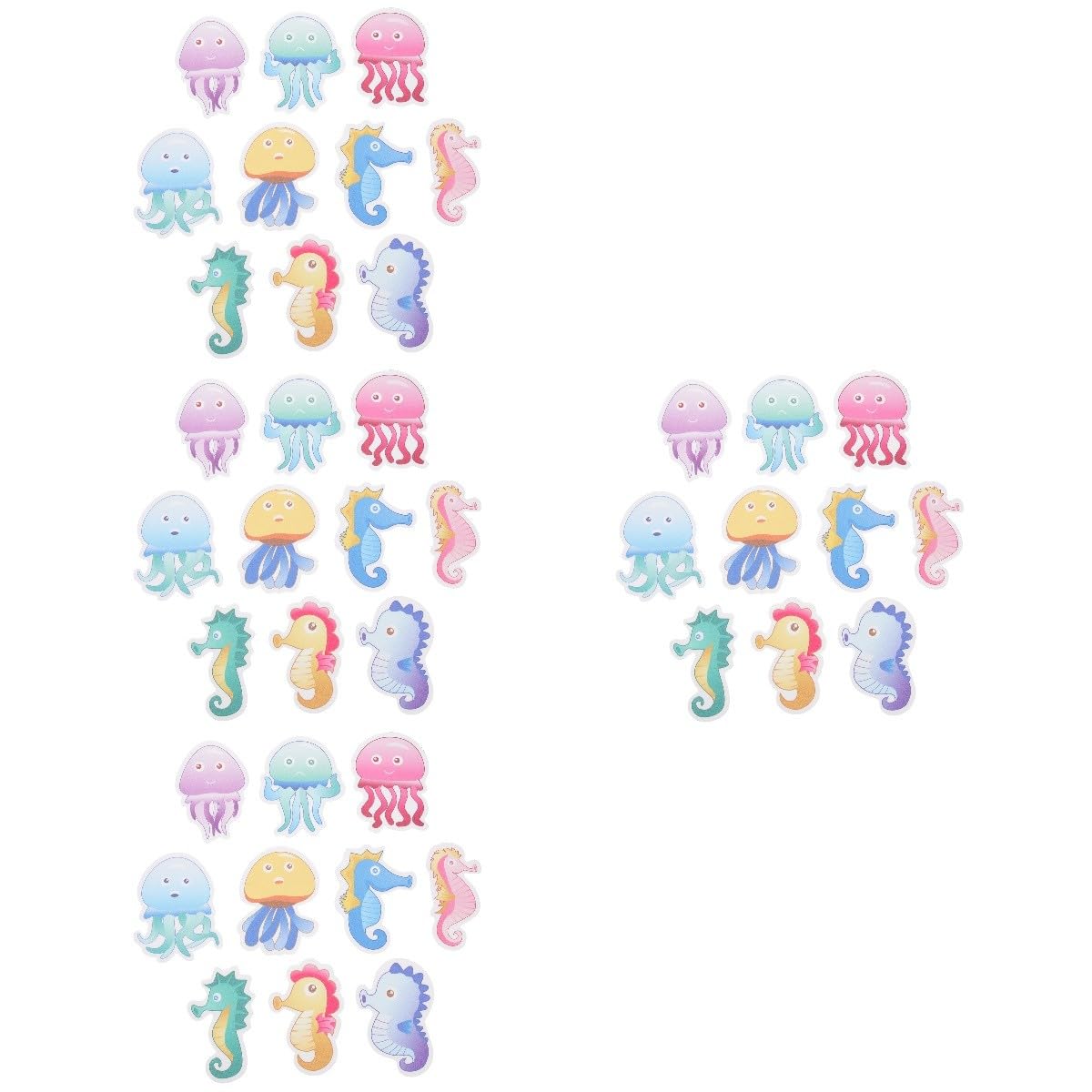 Zerodeko 40 Piezas Dibujos Animados de baño Antideslizante Adhesivos Antideslizantes para bañera decoración de Pared Pegatinas calcomanías Antideslizantes para bañeras Piso