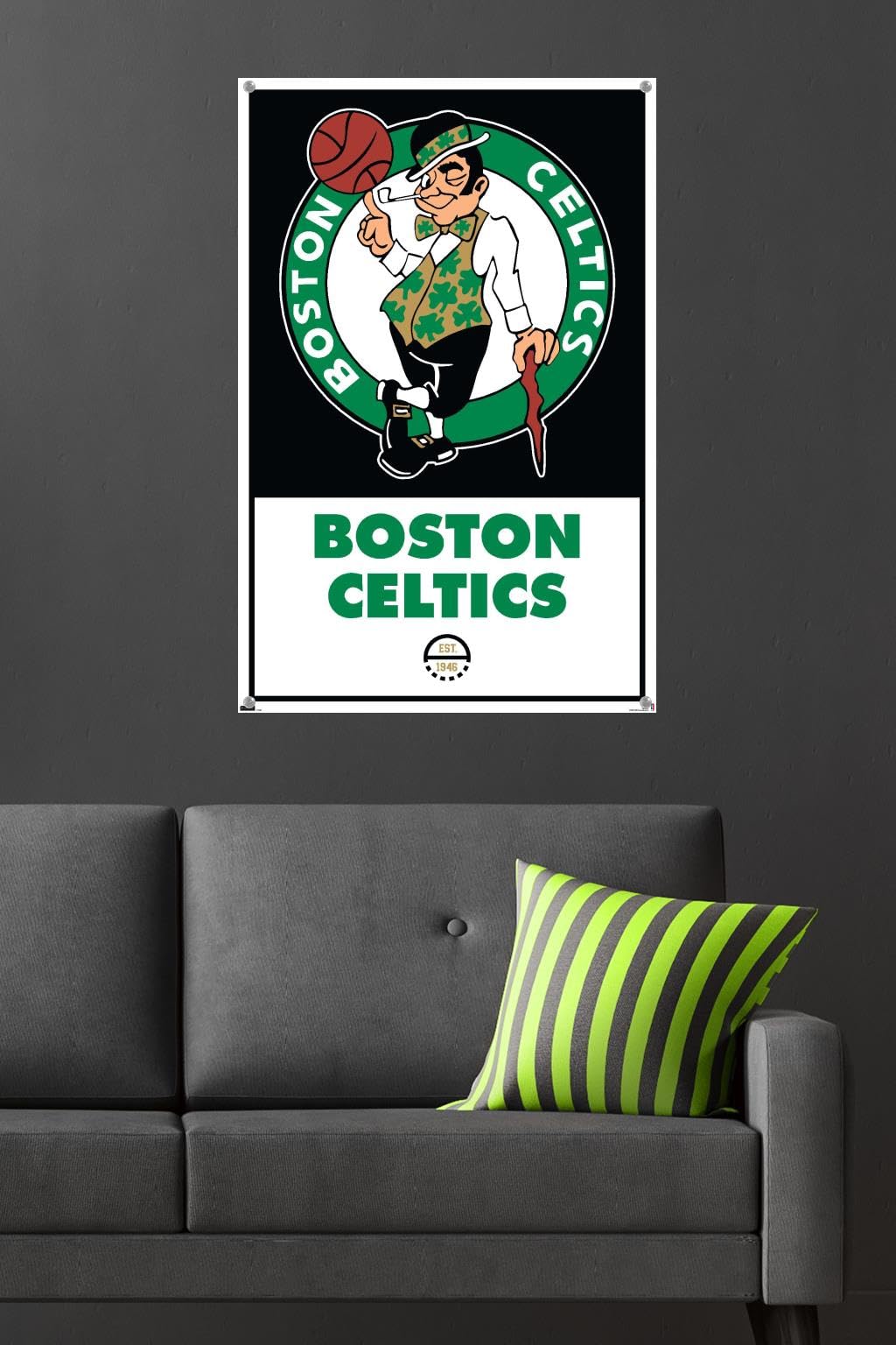 Puzzle In Legno Boston Celtics NBA – 100% Sostenibile, 0,3 Cm Di Spessore, Con Forme Uniche A Tema Basket
