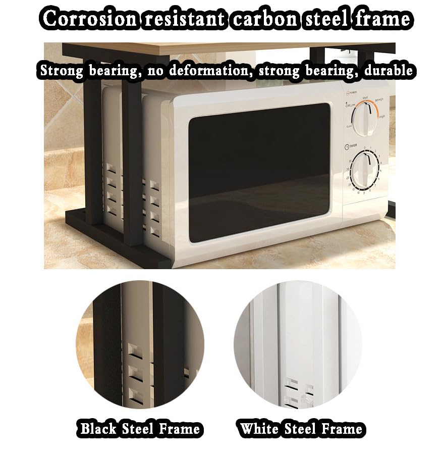 Organisateur de comptoir avec support à micro-ondes monocouche - 7