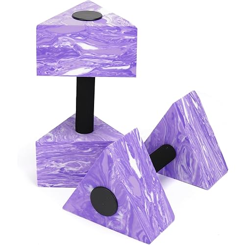 Yummy Sam 2Pcs Water Dumbells Pool Water Aerobics Resistance Water Weight Water Aerobics High-Density EVA-Foam Pool Fitness Water Weights for Pool Exercise（Camouflage）