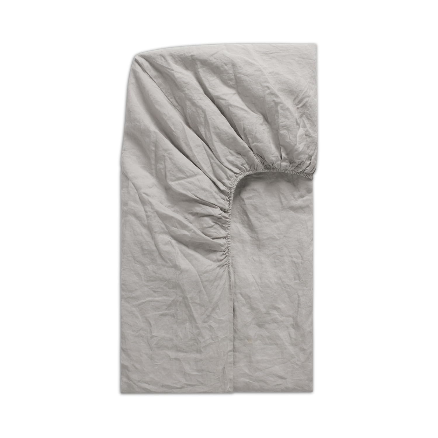 Dip & Doze Dove Grey Luxury 100% Natural Linen Fitted Sheet | Extra Strong Elastic Pure Linen Bed Sheets | Luxurious Hotel Quality | Belgian French Flax Woven In Portugal | - Superking