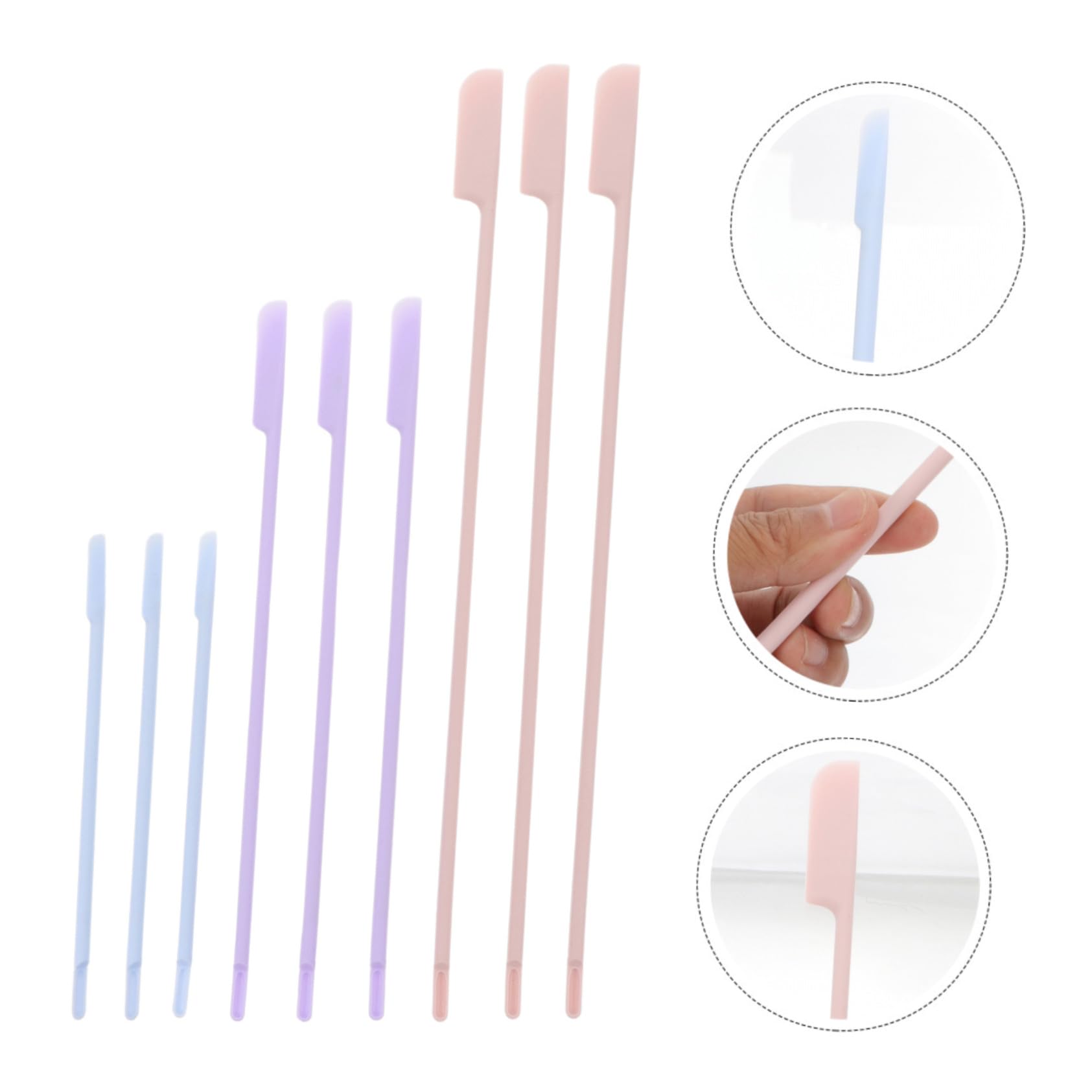 Housoutil 27 Piezas Espátula de silicona 9 piezas loción espátula aplicadores de maquillaje raspador de silicona espátula para crema constituir Herramientas de maquillaje gel de sílice