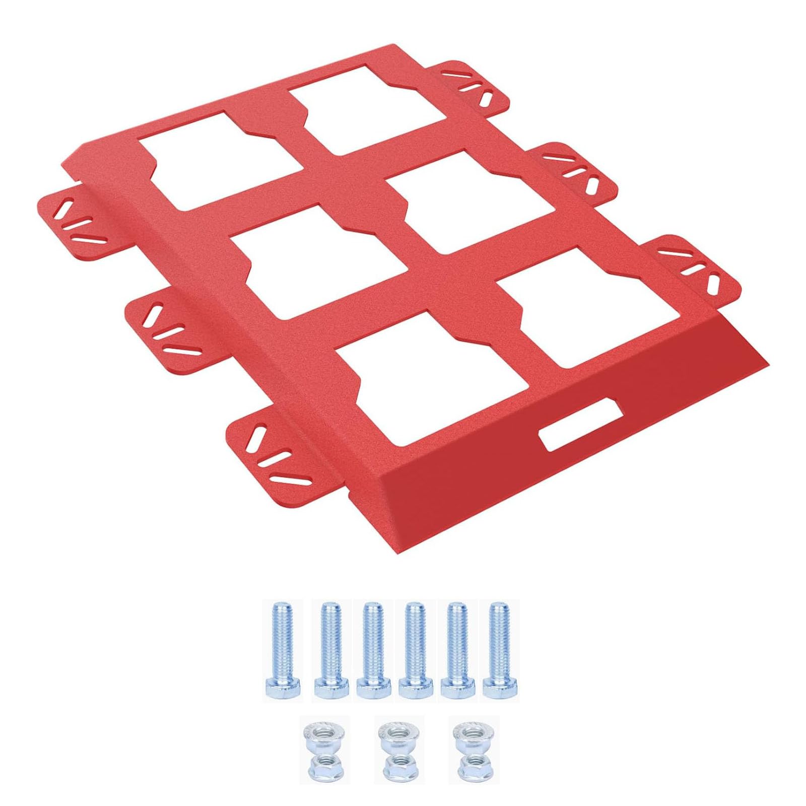 Apglsxy Red Packouts Mounting Plate For Packouts Toolboxes, Aluminum Mounting Base Storage Toolboxes On Wall Or Floor Half Plate For Trucks