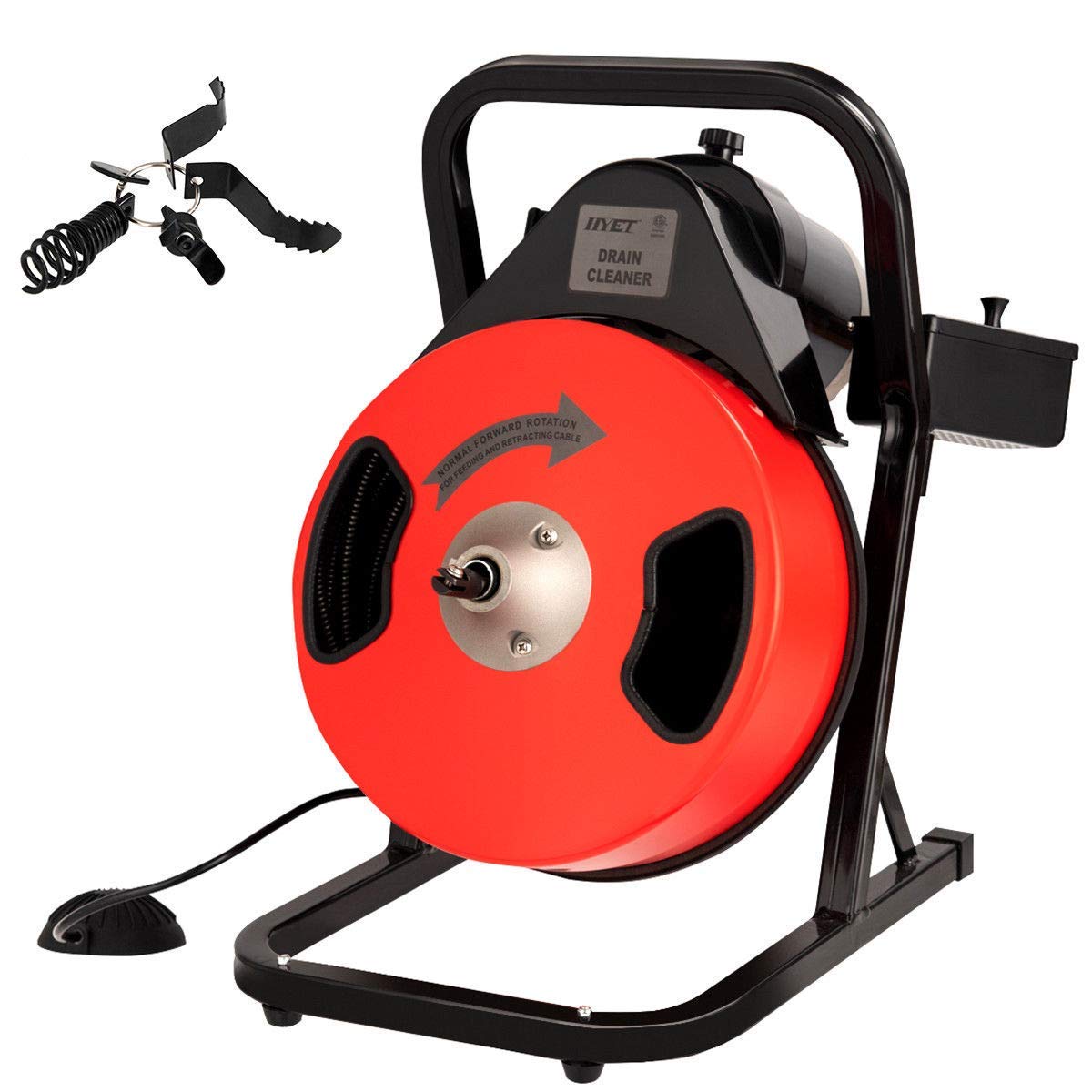 Buy Goplus Electric Drain Pipe Auger Cleaner 50 Ft 1/2'' Compact Sewer