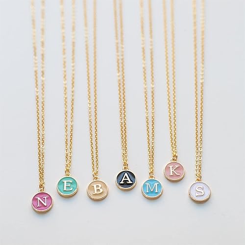 Miniatura 2 de BetterJonny Encantos, colgante inicial de doble cara para collar, pulsera, fabricación de joyas