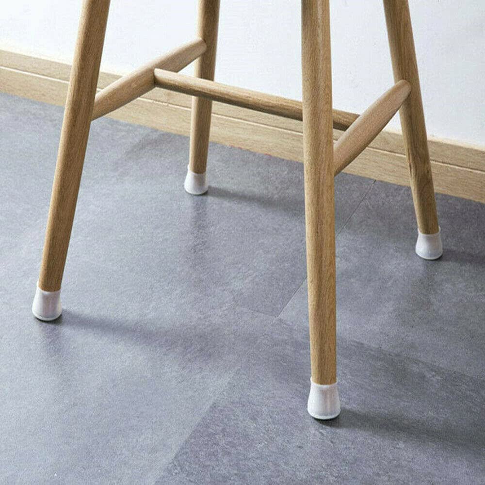 16Pcs Silicone Chair Leg Protectors, Round & Square Furniture Feet Cover Anti-Slip Prevents Scratches and Noise