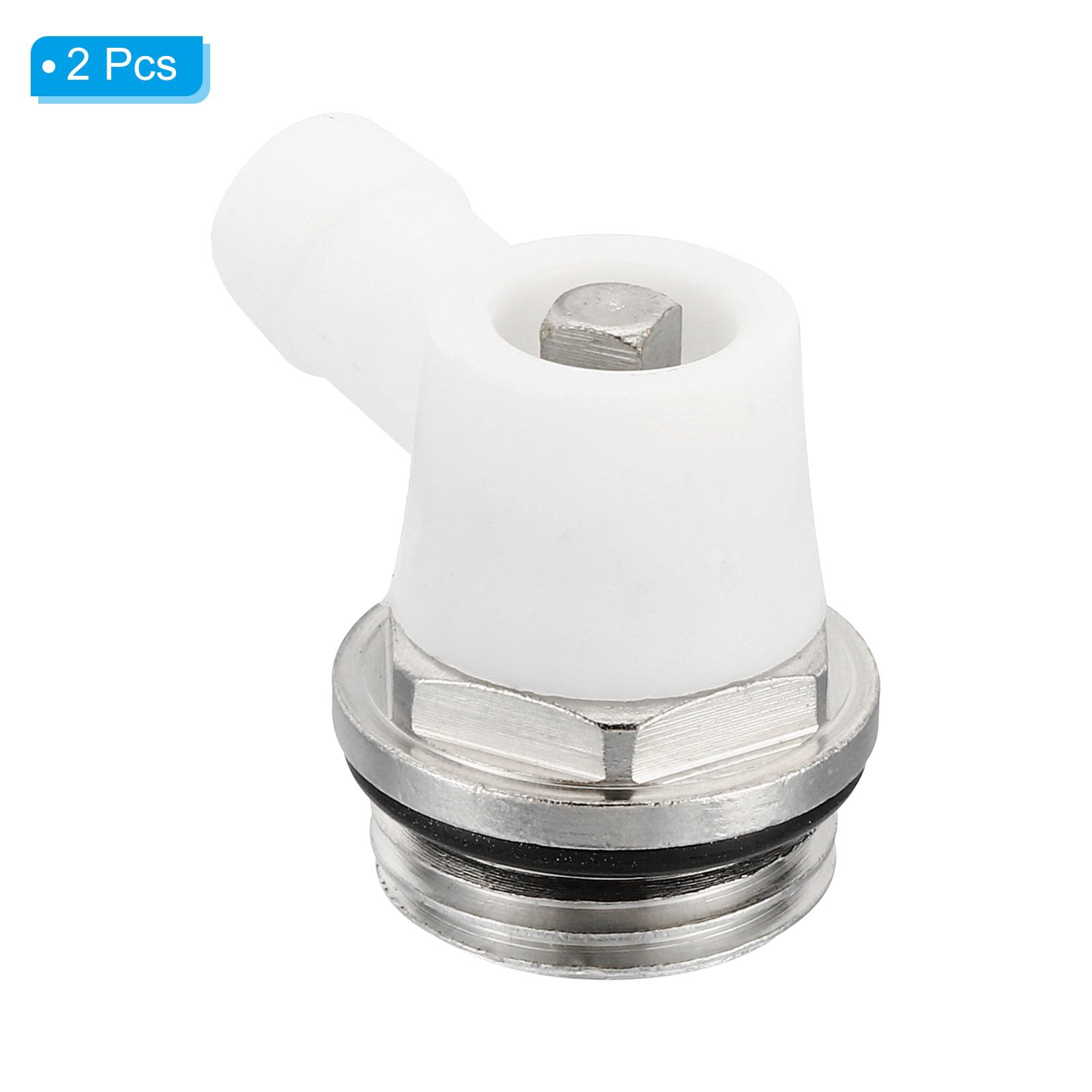 2x Heizkörper Entlüftungsventile 3/8 Zoll - Aus Messing Mit Drehbarem Kopf