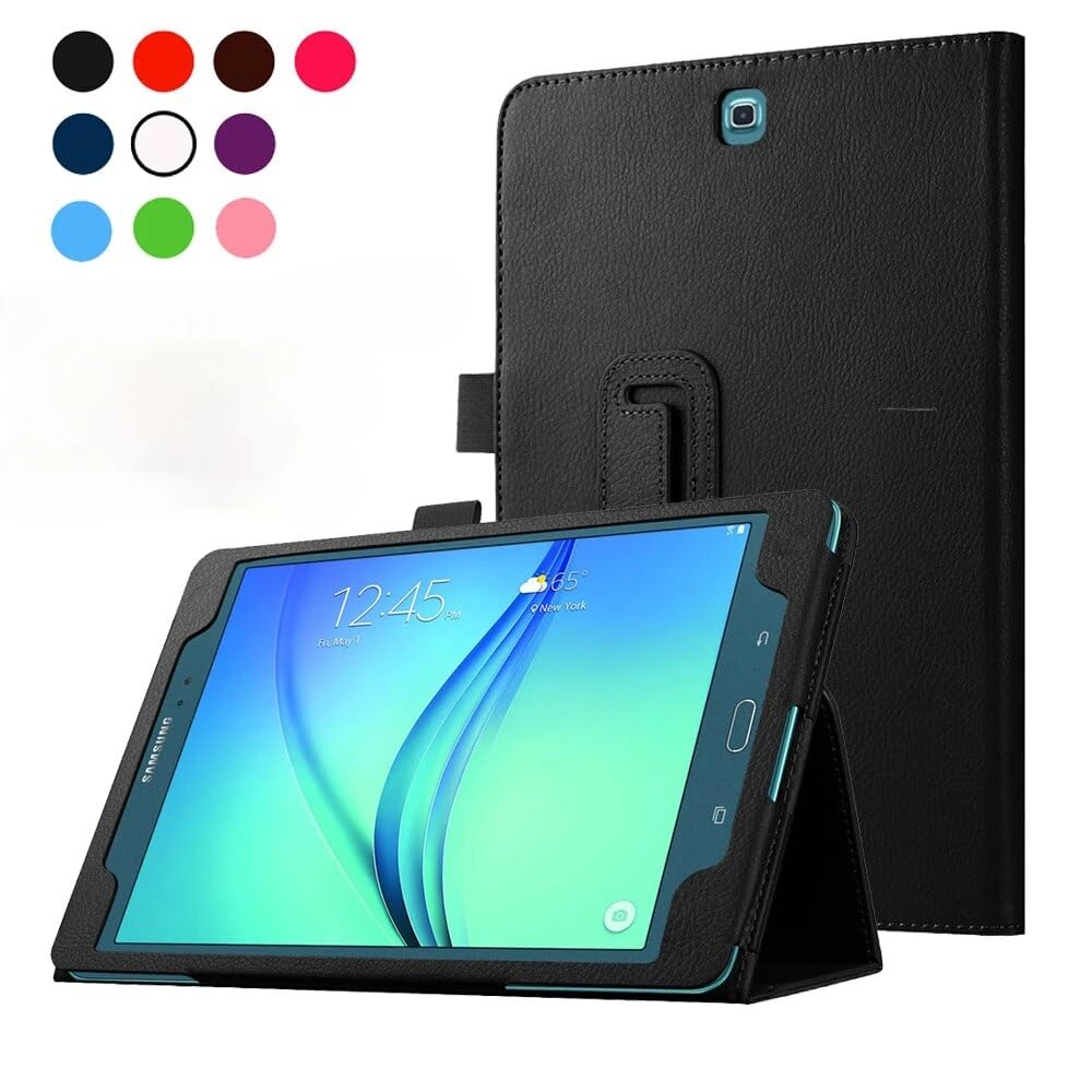 Magnetyczne etui kompatybilne z Samsung Galaxy Tab S2 20.3 cm 24.6 cm Tablet Smart Cover SM-T710 T713 T715 T719 T810 T815 T813 T819 (kolor: ciemnoniebieski, rozmiar: dla Tab S2 8.0 T710)