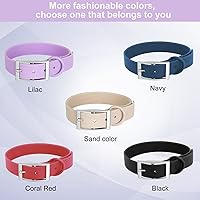 Vista 17 de Wisedog Waterproof Dog Collar: Multiple Adjust 7" to 23.6", Soft Rubber Coated Webbing, Easy to Clean, for Small Medium Large Dogs
