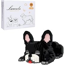 Larcele Micro Building Blocks Set, DIY Mini Building Toy Bricks for Age Over 12 Years, 1045 Pieces KLJM-02 French Bulldog