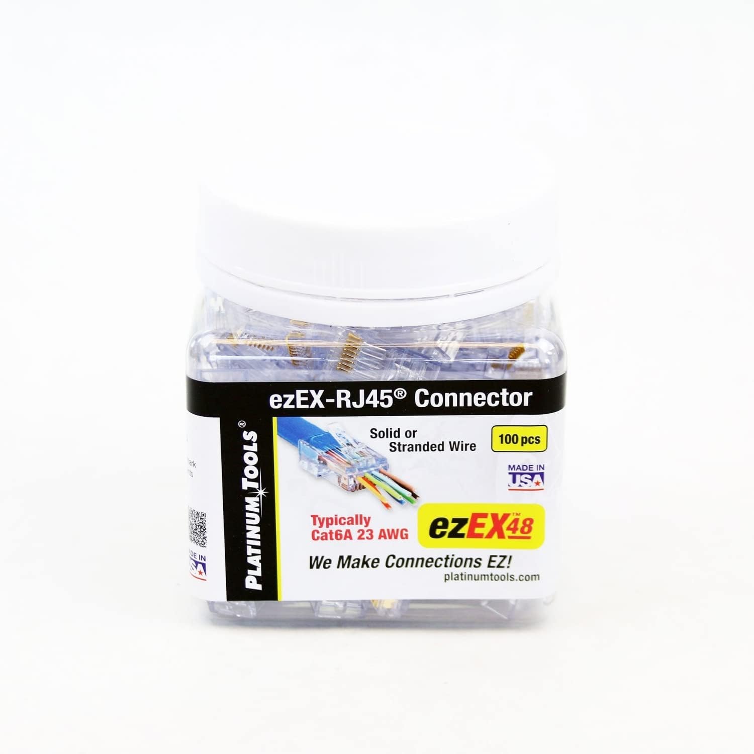 Platinum Tools Ezex48 Connector 100/Jar Accessory Box (202048J)