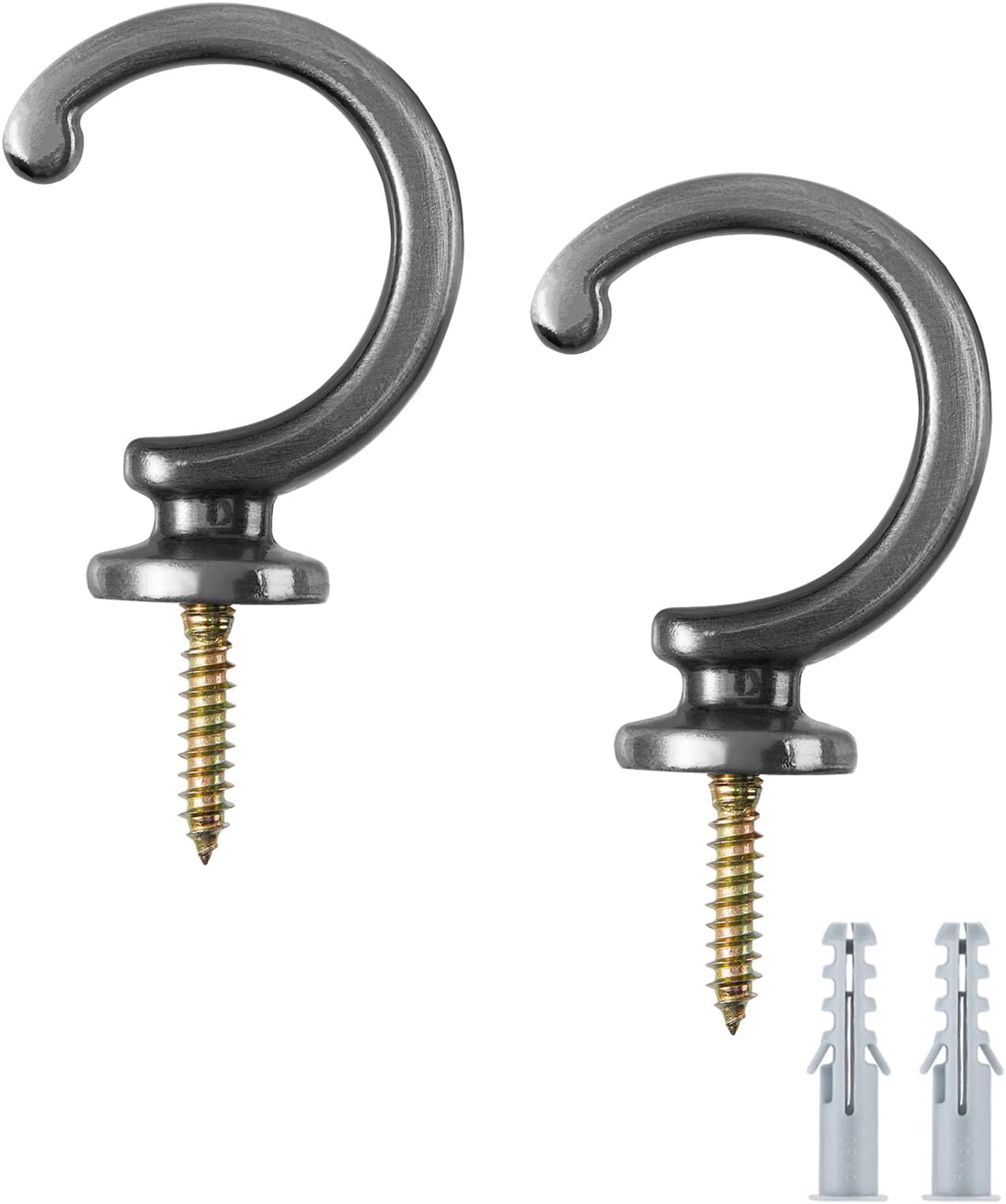 Amazon.com: DeSS 2 Pack Curtain Holdbacks Curtain Tiebacks Hooks Wall