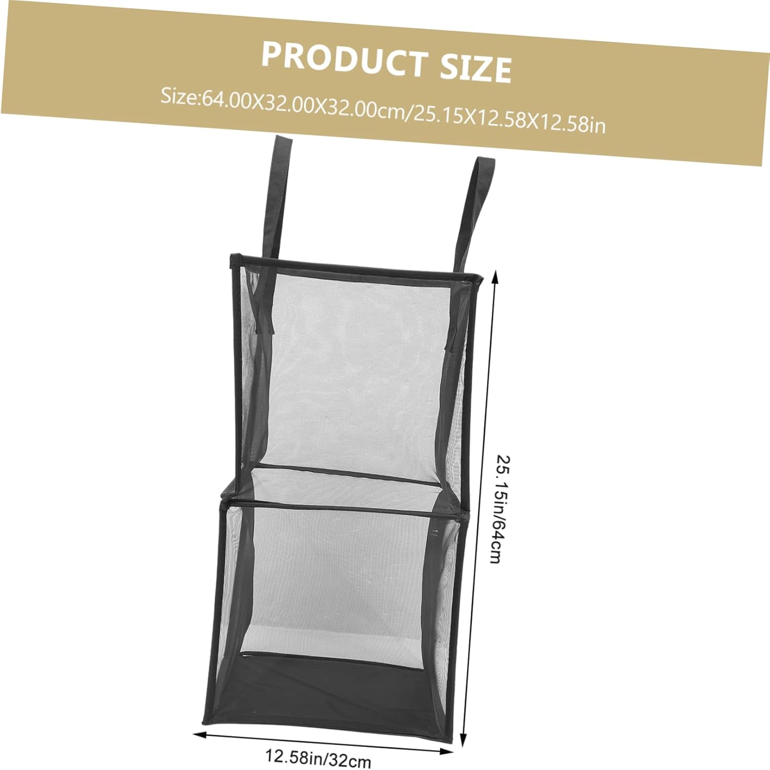 Foldable Laundry Basket with Handles Large Capacity Breathable Mesh Hamper for Bedroom Bathroom Storage Lightweight Organizer