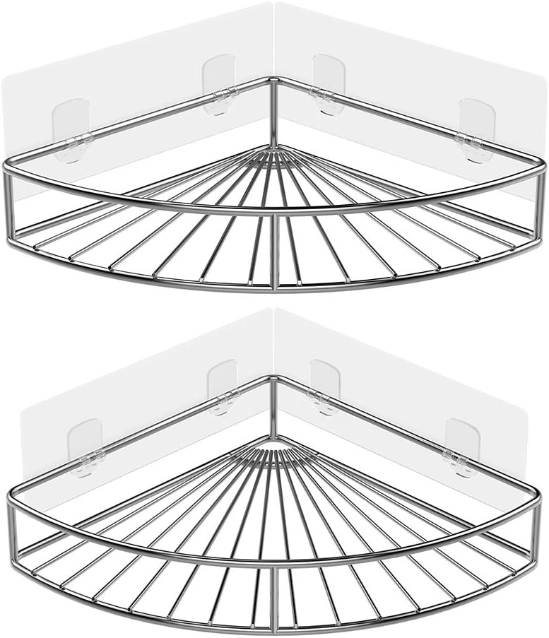 ODesign Adhesive Corner Bathroom Shelf