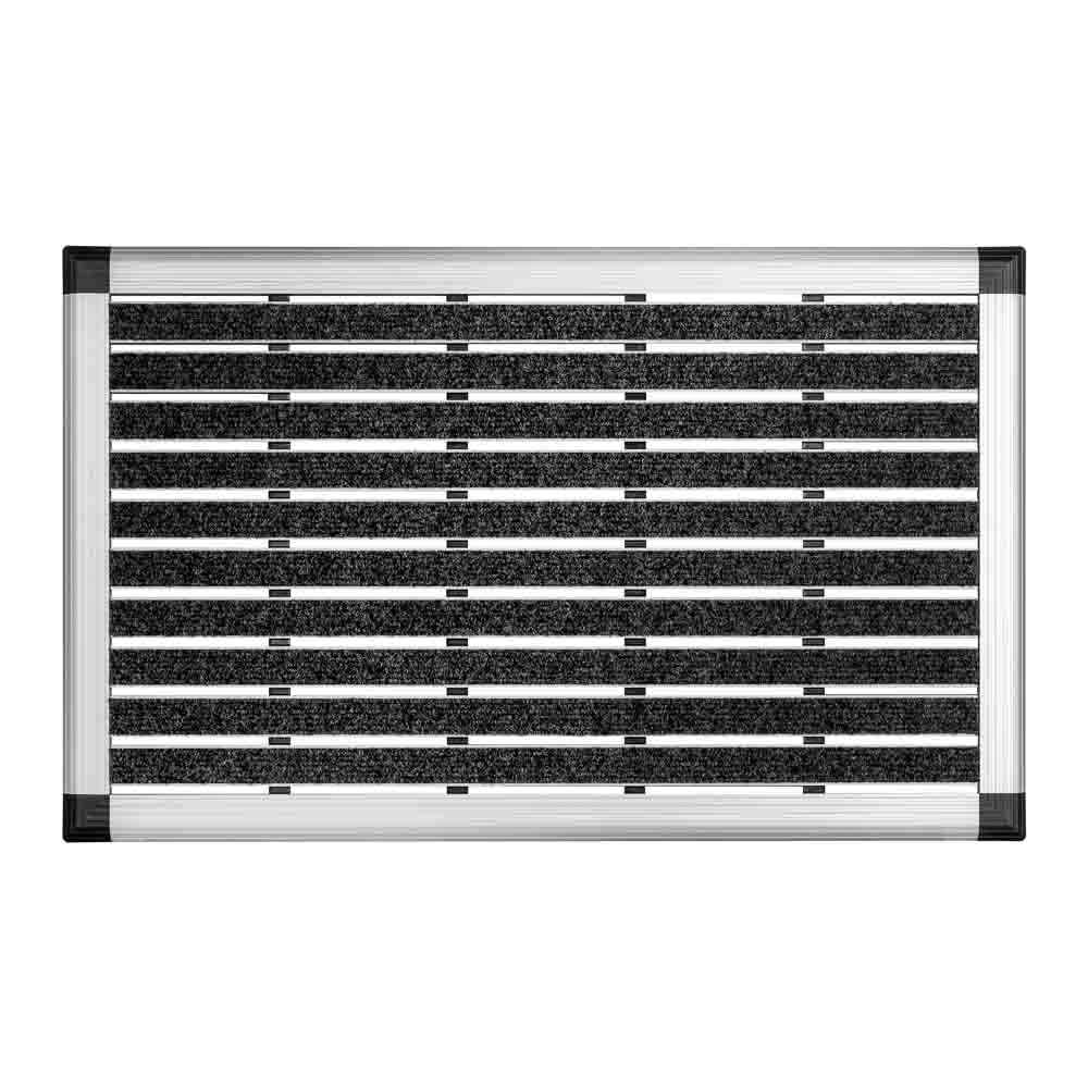 KNOBLOCH FM1011 Fußmatte - Anthrazit Farbe, Aluminium Rahmen, 750 x 465 mm, Industrieller Stil