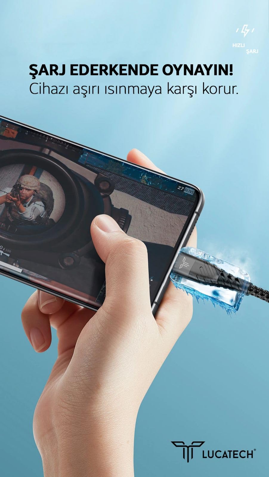 Ultra Hızlı PD Type-C Şarj Kablosu - 240W Güçlü Kırılmaz Örgülü