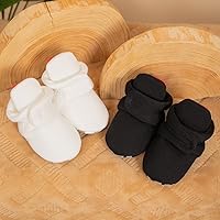 Vista 9 de Sawimlgy - Botines de algodón antideslizantes para recién nacido, con agarre, para cuna o para el invierno 010/Amarrón