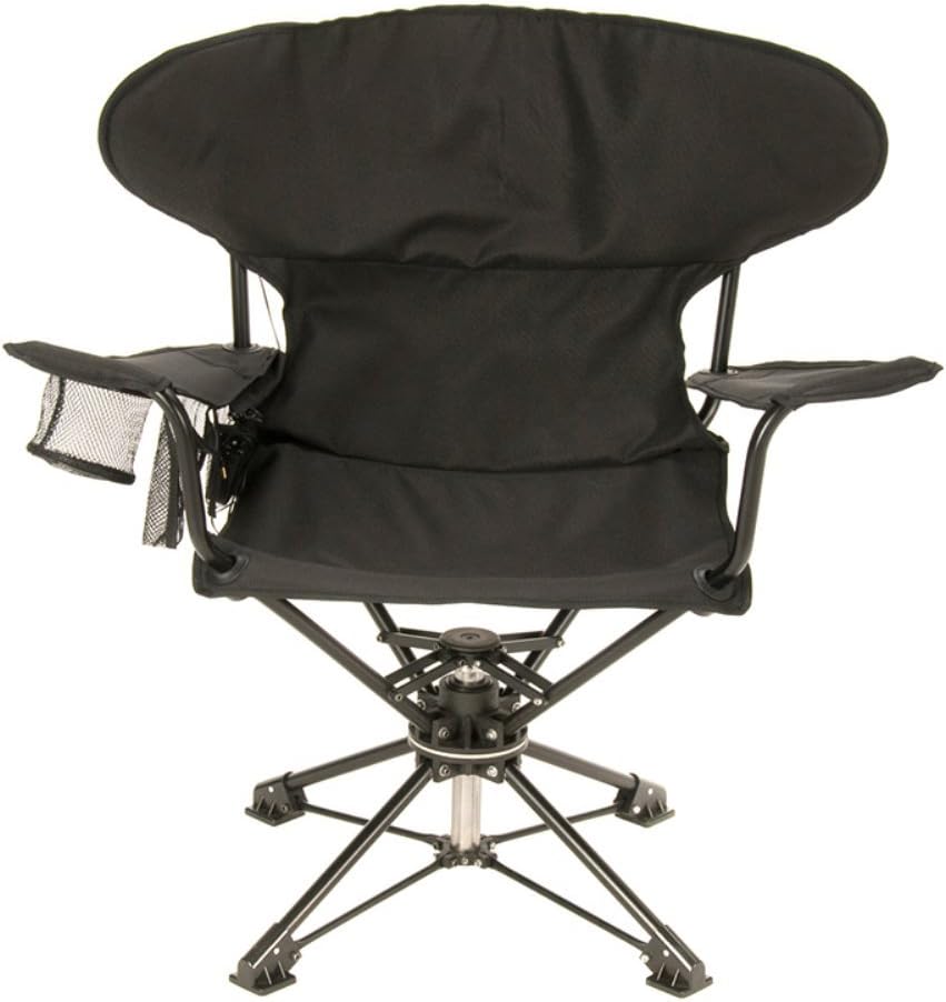 rEvolve Swiveling Portable Chair, Black