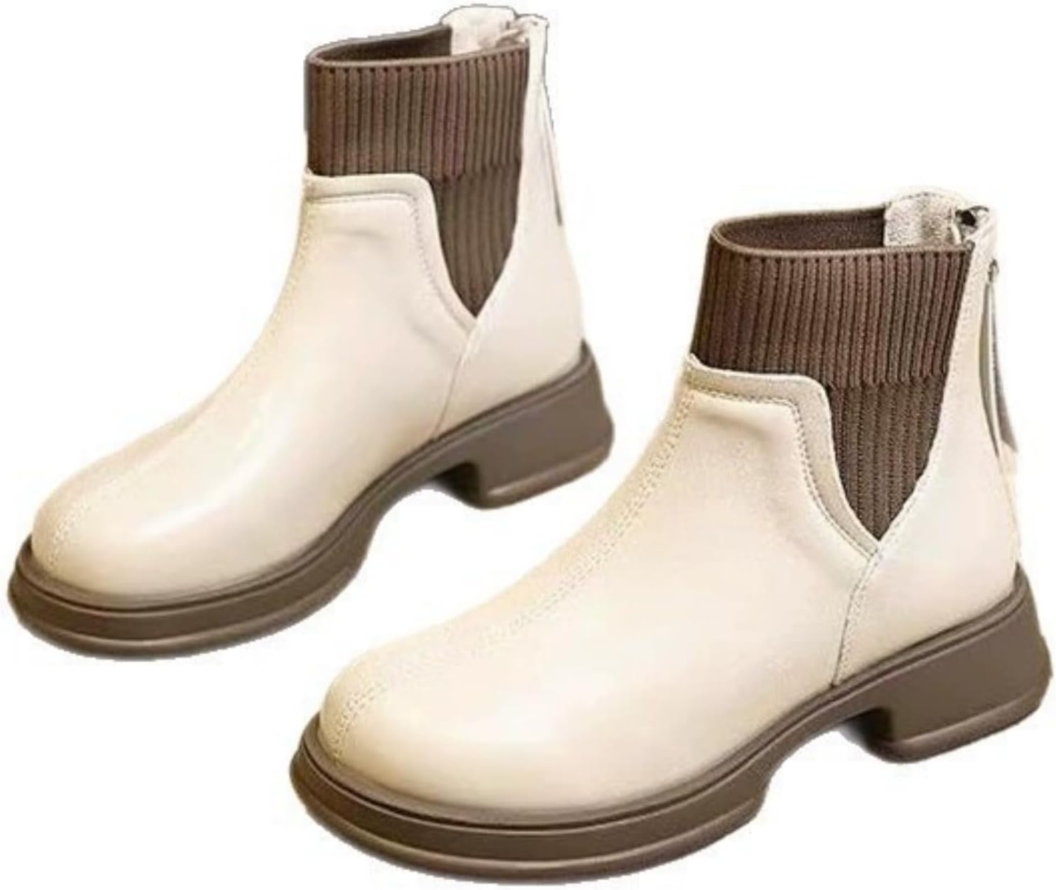 CROSSBABY Women's Walking Shoes, Waterproof Rain Boots, Ankle Boot, Fashionable Round Toe for Outdoor Wear, Non-slip Rain for Women & Girls