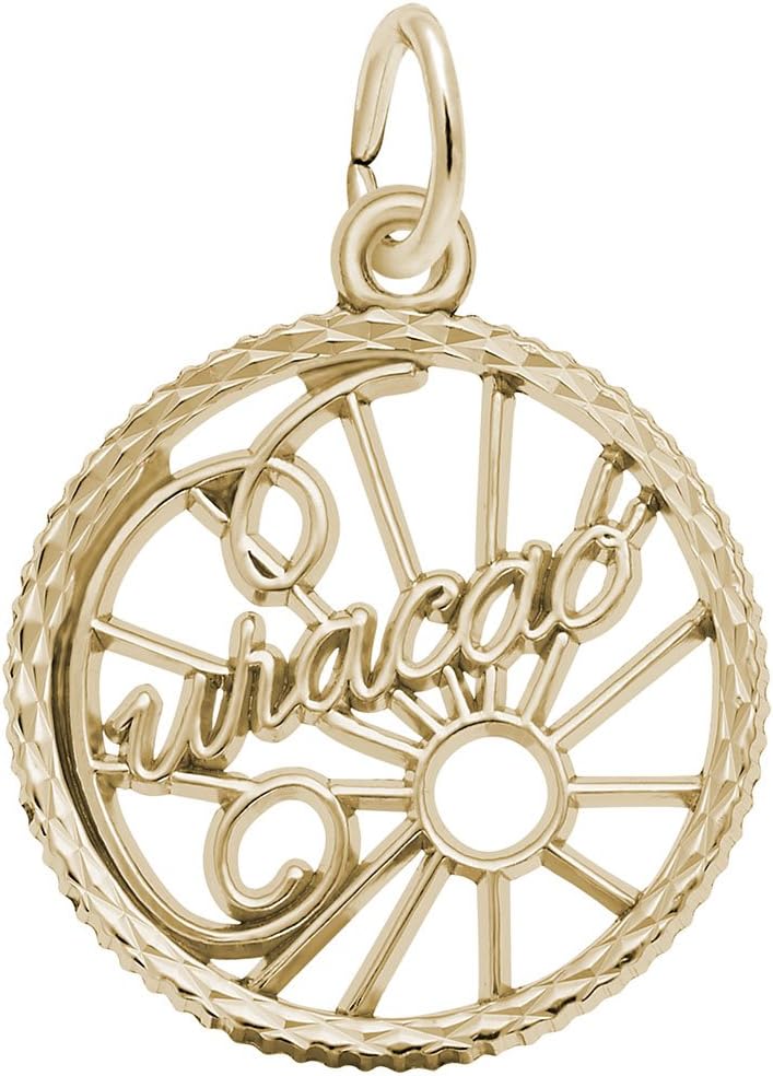 10k Yellow Gold Curacao Charm, Charms for Bracelets and Necklaces