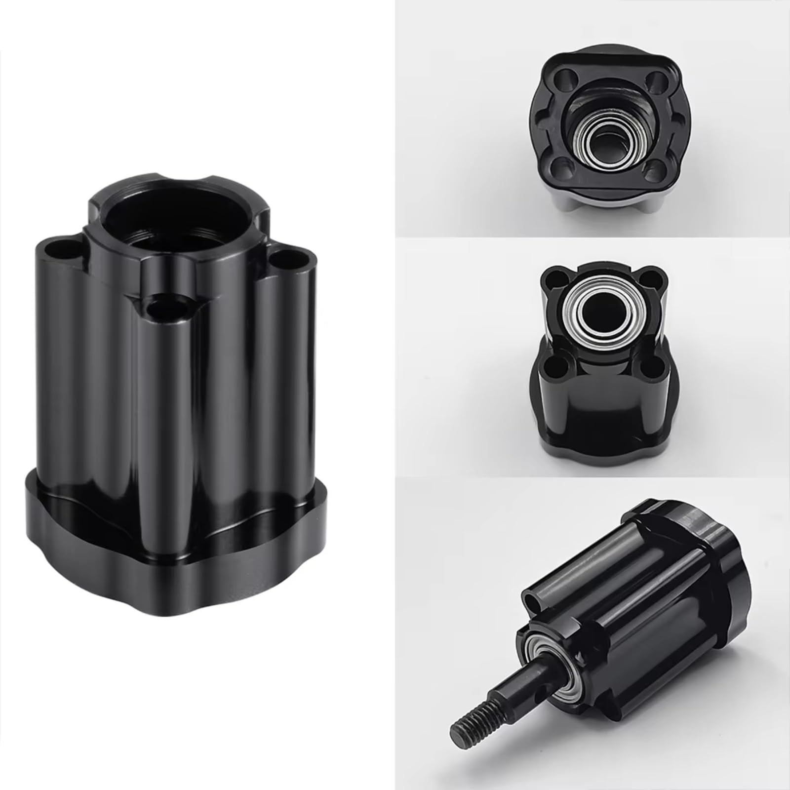 Per Mini Per LMT 4X4 1/18 Spazzolato 2 Pezzi Assale Posteriore In Lega Metallica Fissaggio Cup Mount Monster Truck RTR Parti Di Aggiornamento Accessori Giocattoli Rc