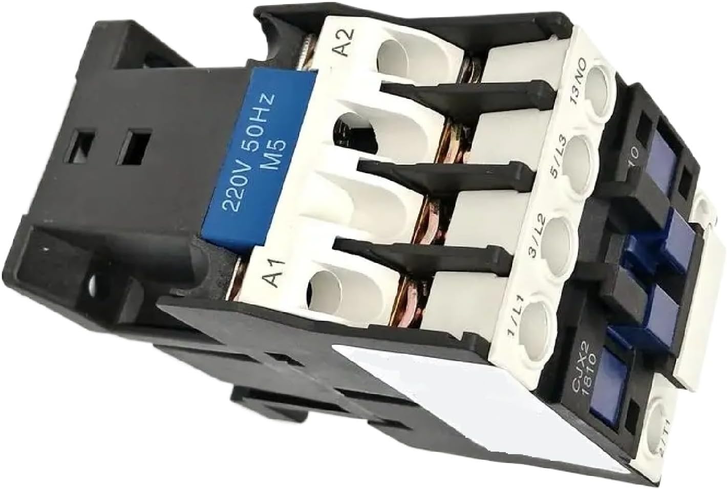 3 Phase AC Contactor CJX2-1801 CJX2-1810 18A Coil Voltage AC220V 380V 110V 36V 24V LC1-D18 1NO 1NC (CJX2-1810-AC110V)