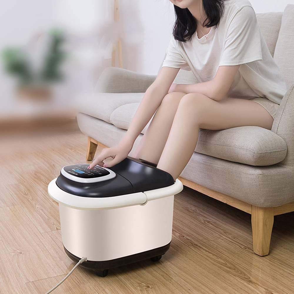 UYDJAKX Masajeador de baño de SPA para pies eléctrico con Cubo para baño de pies con Calor Star of Light