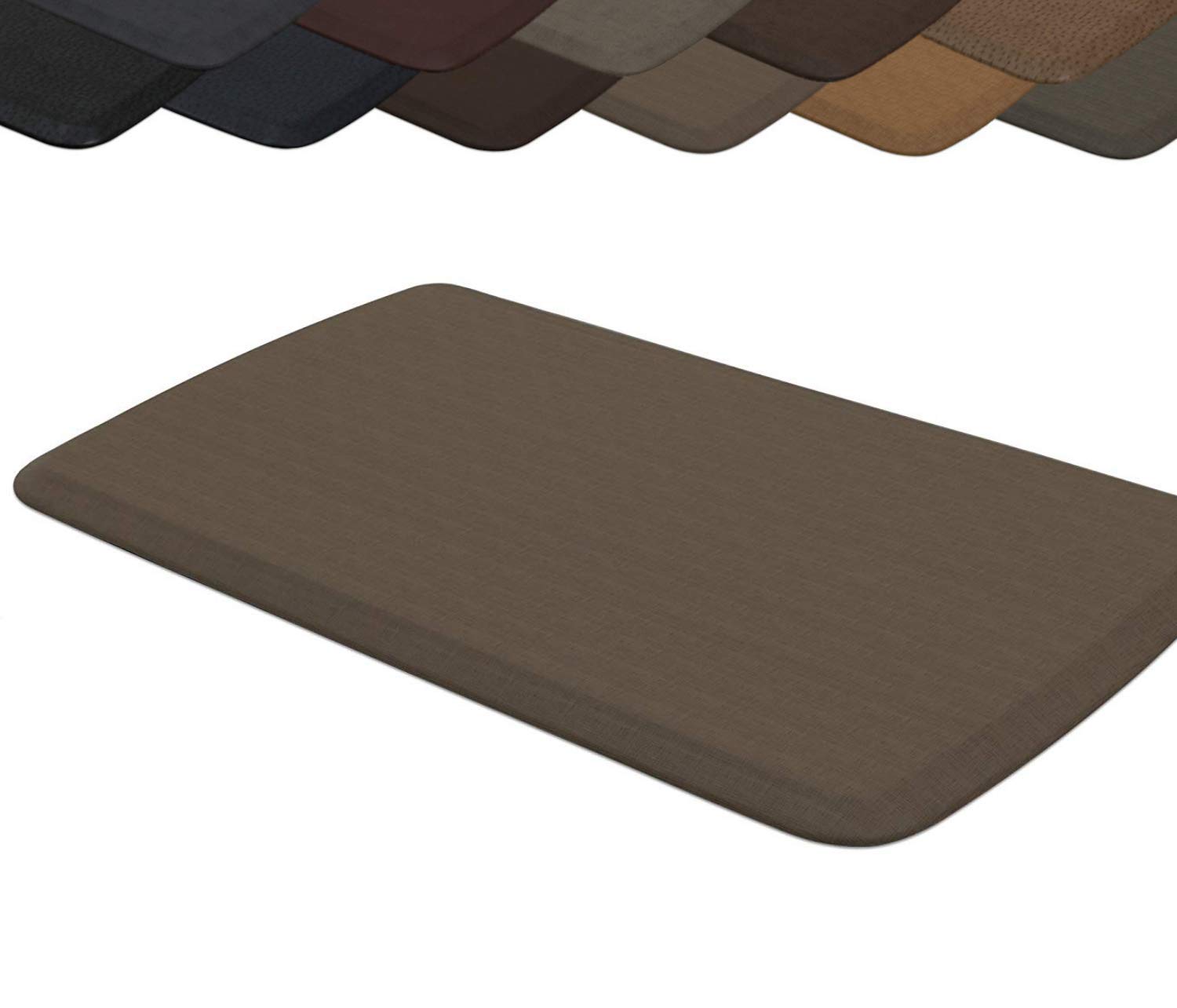GelPro Elite Premier Anti-Fatigue Kitchen Comfort Floor Mat, 20x36”, Linen Sandalwood Stain Resistant Surface with therapeutic gel and energy-return foam for health & wellness