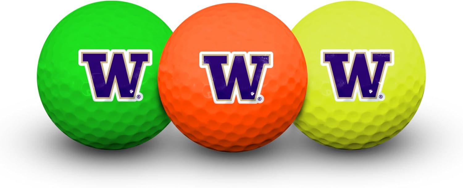 Team Effort Multi-Color Golf Balls Pack of 3 NCAA
