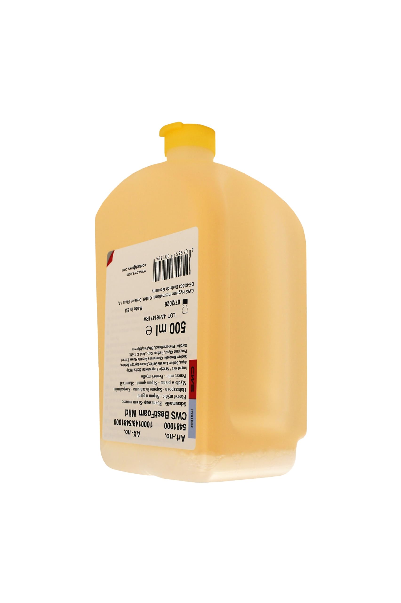 Unbekannt Original Hygiene CWS 5481000 Seifenkonzentrat Best Foam Mild HD5481 Flüssigseife 6l 1 Set langlebig und robust