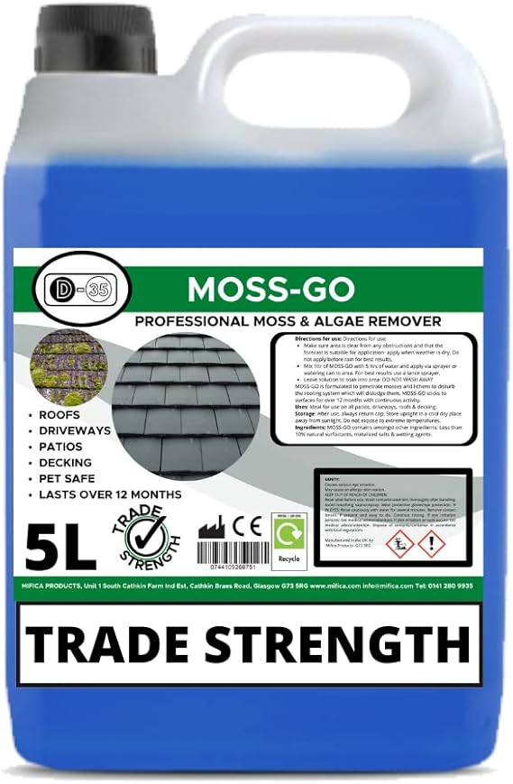 MossGo Moss killer TRADE STRENGH Patio Cleaner, MOULD REMOVER