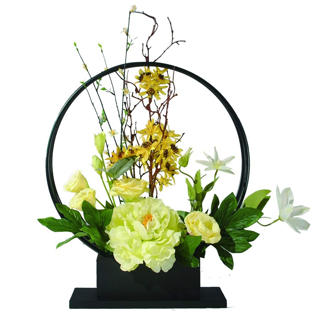 MYUYEE Artificial Flowers Simple Peony Fake Flower Bonsai Artificial Flower Bonsai For Living Room Corridor Hotel Display Silk Flower Bonsai Iron Frame Flowers Arrangement Bouqu