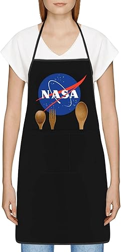 Miniatura 2 de Delantal de la NASA, delantal impermeable, delantal ajustable para hombres y mujeres, Blanco