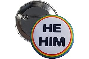 Support Gender Identity with He Him Pronoun Pin