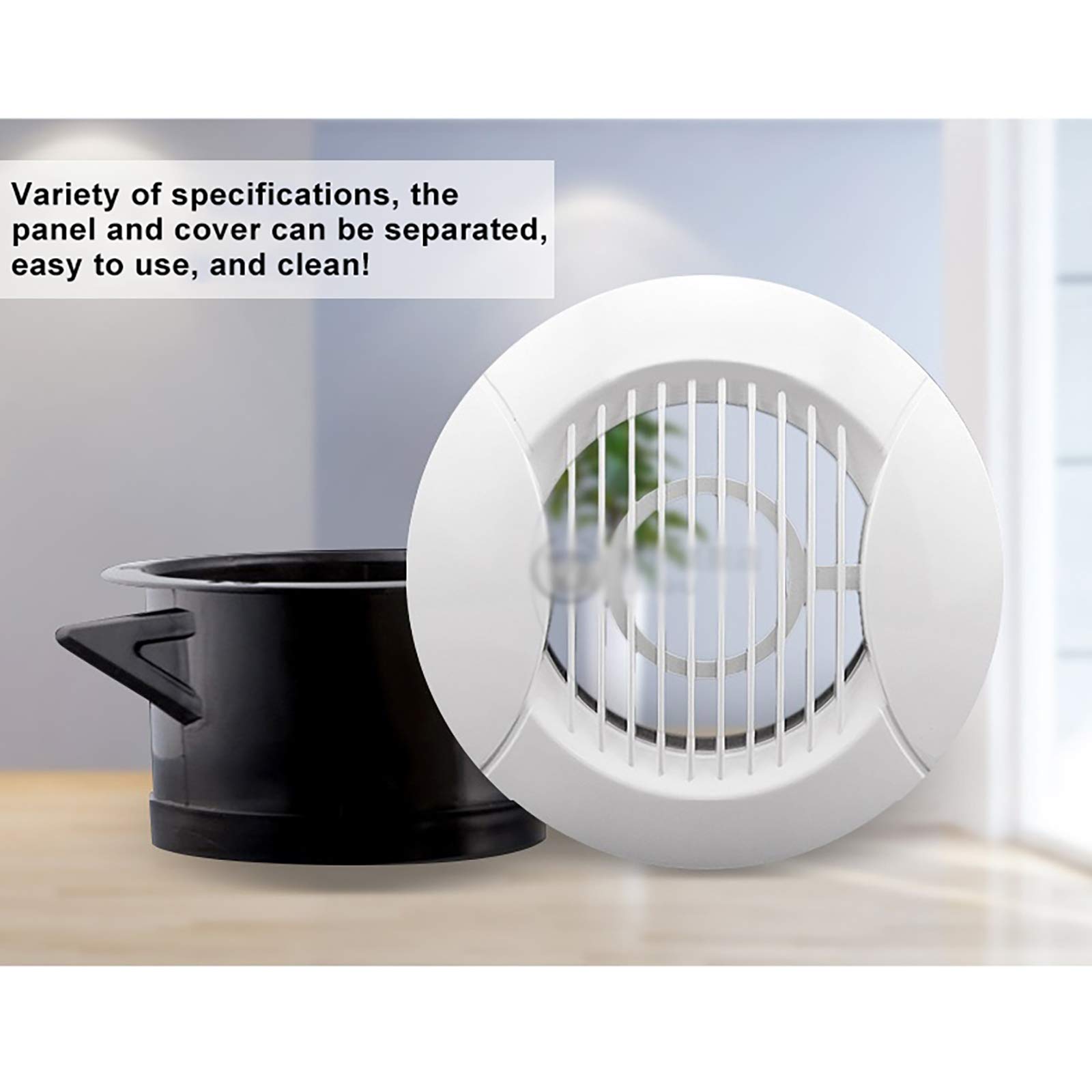 QWEASDF Abiti Rotonda Air Spat Addens ABS Vobinatura Diamidioso Vent Cover Bianco Condizionatore Bianco Outlet Grille Adatto per la Cucina Bagno Bedroom Office Ventilation (Ø75-200mm),200mm