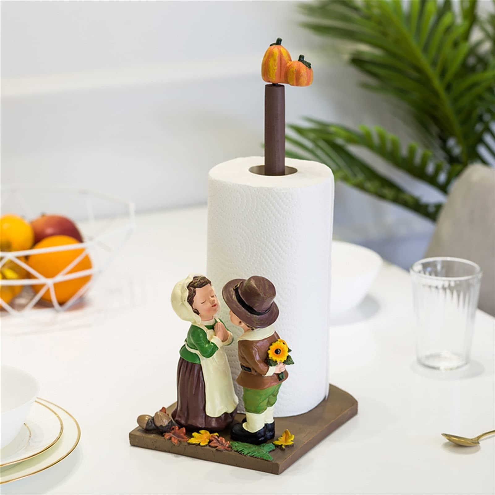 Uchwyt na rolkę kuchenną uchwyt na ręcznik kuchenny wieszak na ręczniki papierowe uroczy kreatywny kształt pionowa półka do kuchni domu gadżety dozownik ręczników papierowych samoprzylepny uchwyt na rolkę kuchenną