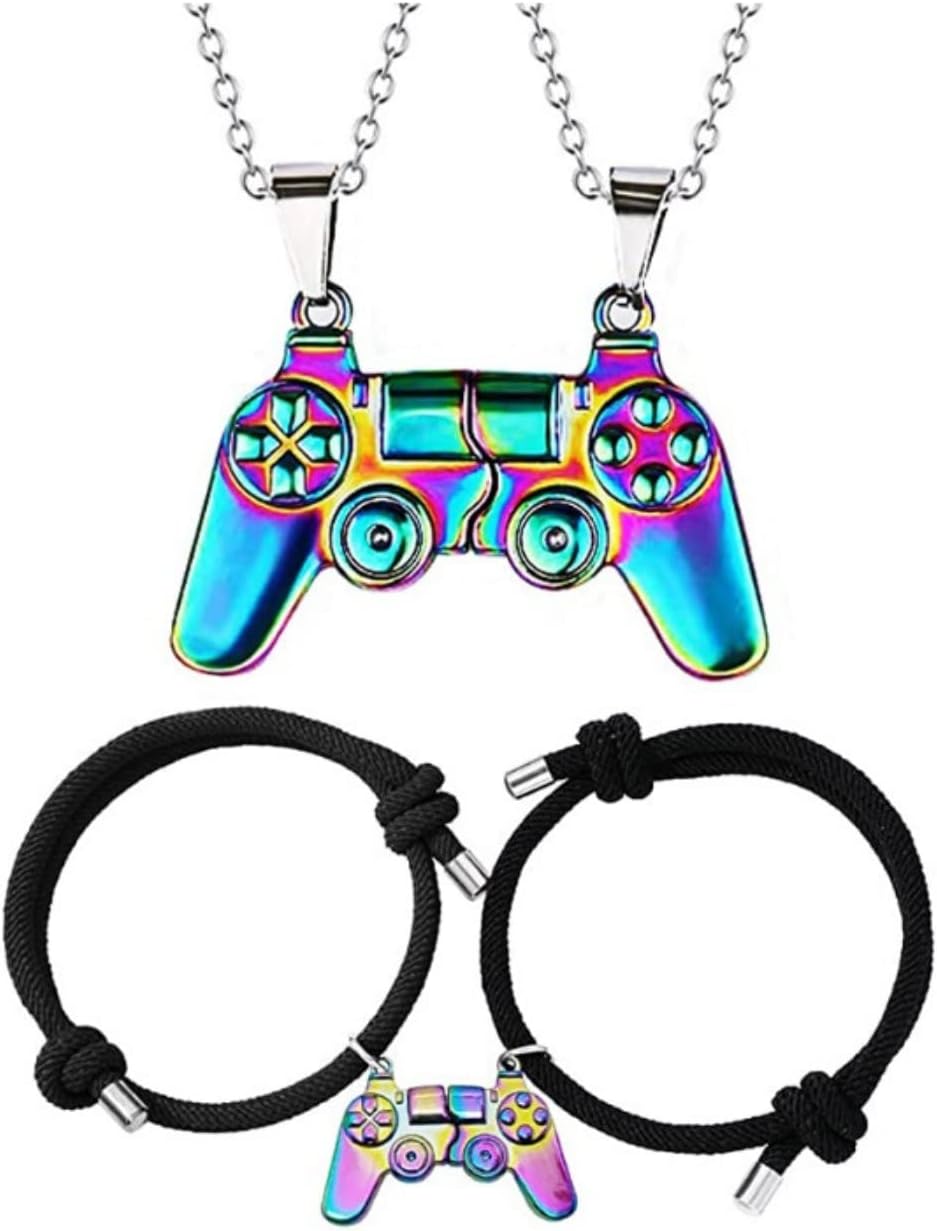 Fuqimanman2020 Game Controller Bracelets Necklaces for Women Men