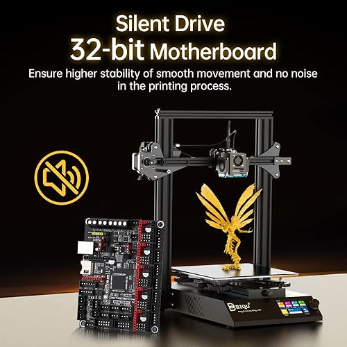Miniatura 3 de Impresora 3D, impresoras 3D BIQU B1 FDM con placa base silenciosa de 32 bits, superficie de construcción extraíble, diseño de código abierto,